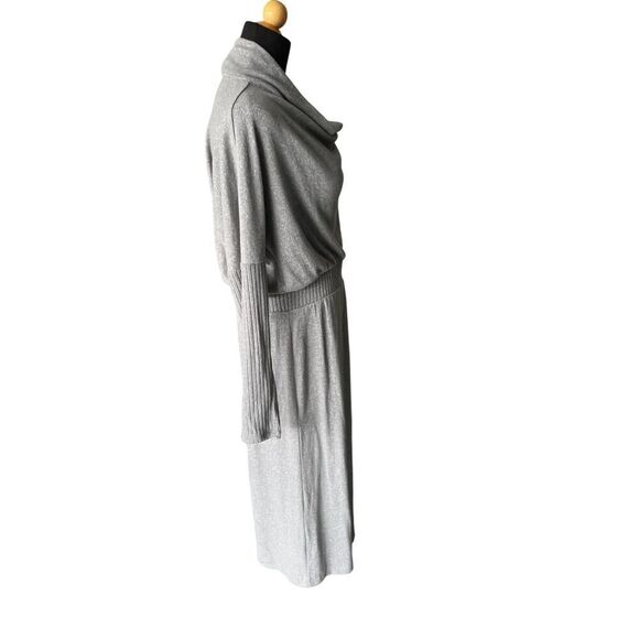 NWT Anthropologie Daily Practice Draped Cowl Neck Midi Dress Medium MSRP $120 - Picture 7 of 12